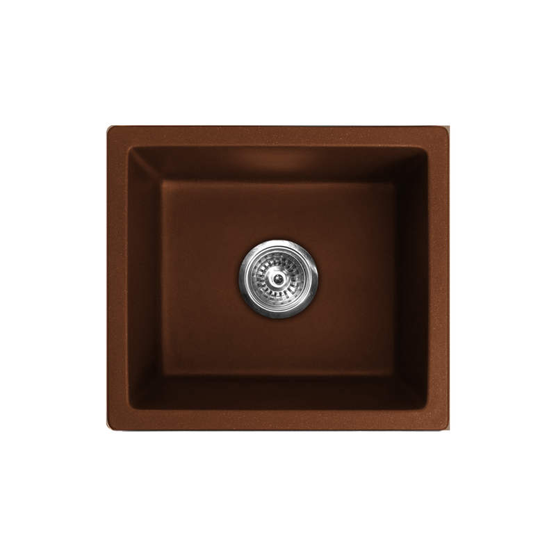 Pearl VERTU-T NuGranite Single Bowl Undermount Kitchen Sink