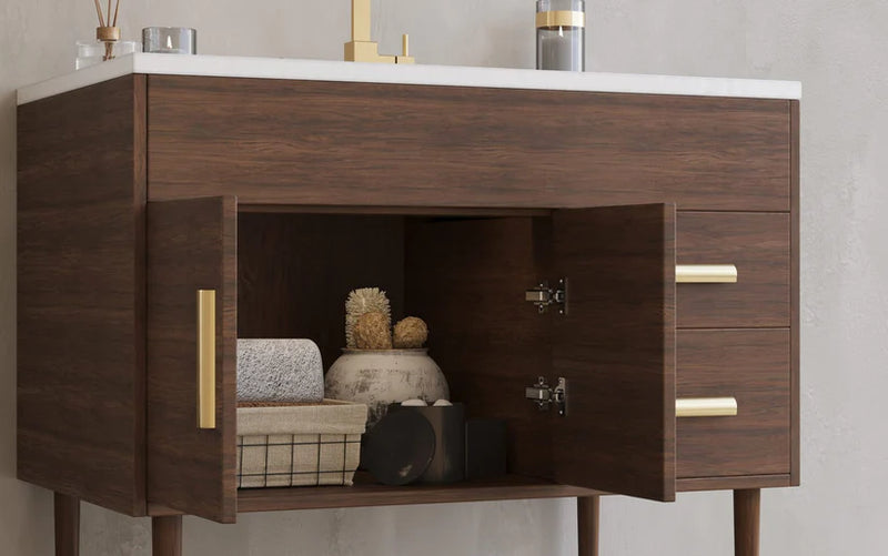 Cutler Kitchen & Bath Garland Collection Chalby Clay 36 inch Freestanding Modern Bathroom Vanity MID-CNT-36