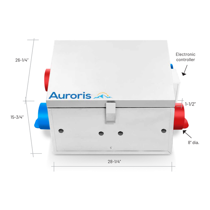 Auroris Solas H-Series HHO-500 Heat Recovery Ventilator Bundle