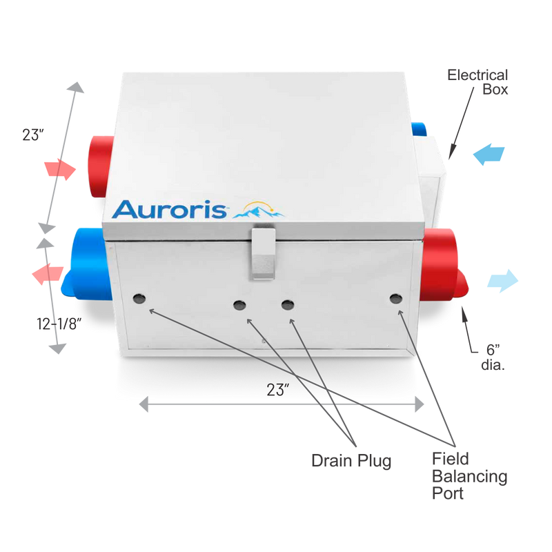 Auroris Solas H-Series HSHX-200 Heat Recovery Ventilator Bundle