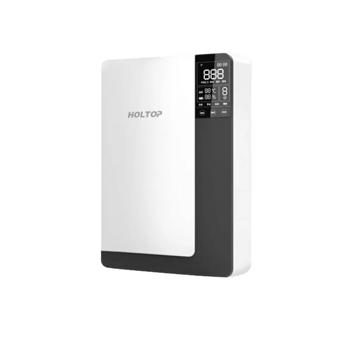 Holtop 100 CFM Wall-Mounted Ductless Energy Recovery Ventilator with PM2.5 Sensor