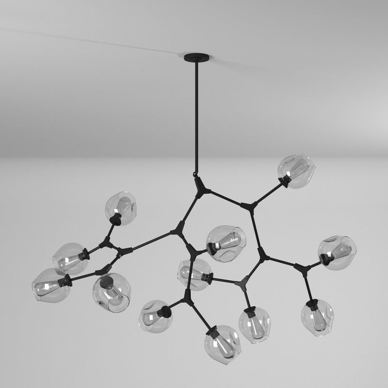 Artcraft Lighting Organic 12-Light Chandelier JA14022BK