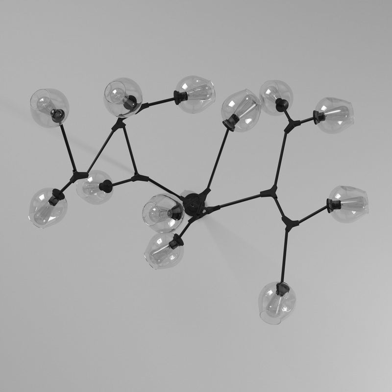 Artcraft Lighting Organic 12-Light Chandelier JA14022BK