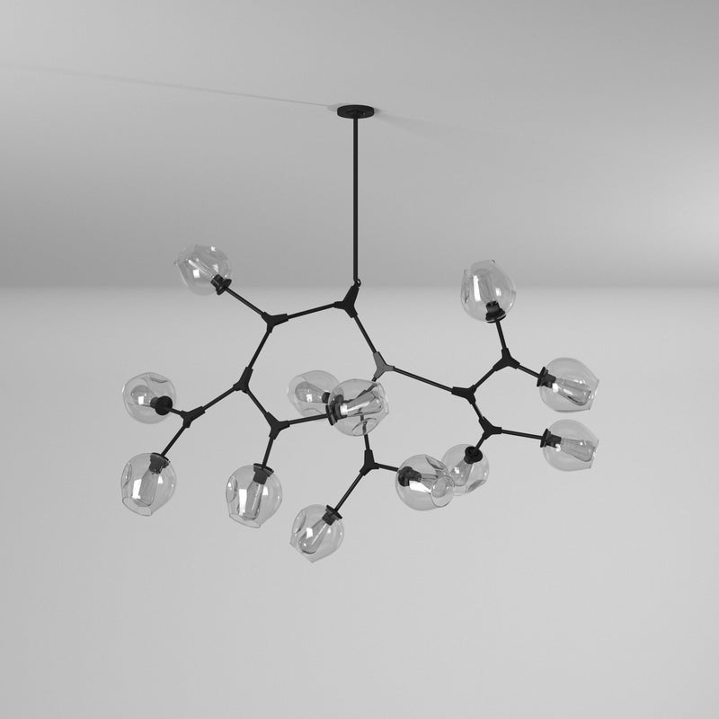 Artcraft Lighting Organic 12-Light Chandelier JA14022BK