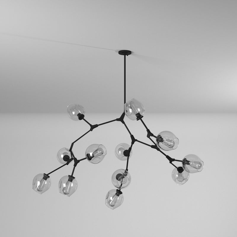Artcraft Lighting Organic 12-Light Chandelier JA14022BK