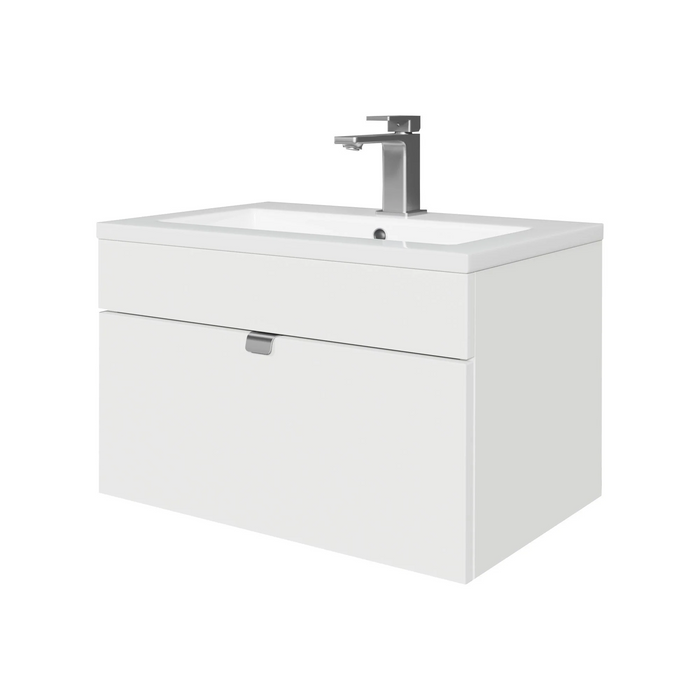 Cutler Loft 24" Wall mount Single Sink Cultured Marble Top Bathroom Vanity