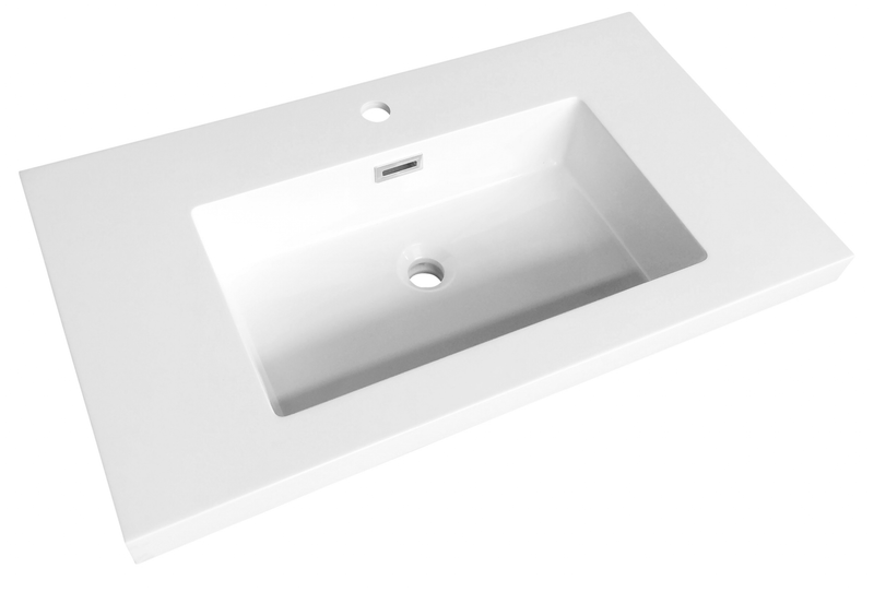 Agua Canada LANCELOT-904 18’’X 35’’ Semi-recessed Polymer Sink
