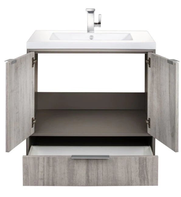 Cutler London 30” Gray Freestanding Vanity LCSHF30