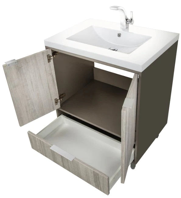 Cutler London 30” Gray Freestanding Vanity LCSHF30