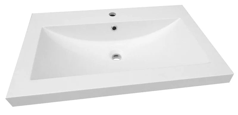 Agua Canada Leo 18” X 30” Semi-recessed Polymer Sink