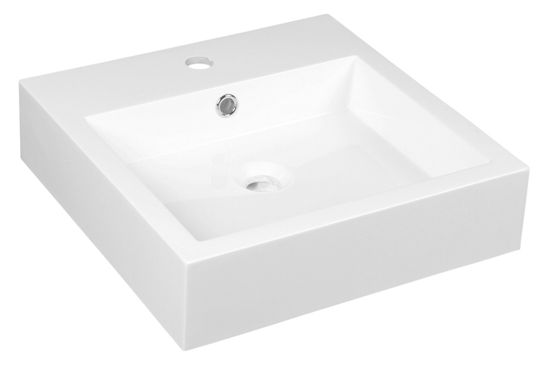 Agua Canada LORI 17’’X17’’ Square Polymer Vessel Sink