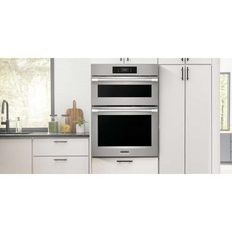Frigidaire Professional 30" Electric Wall Oven and Microwave Combination with Total Convection PCWM3080AF