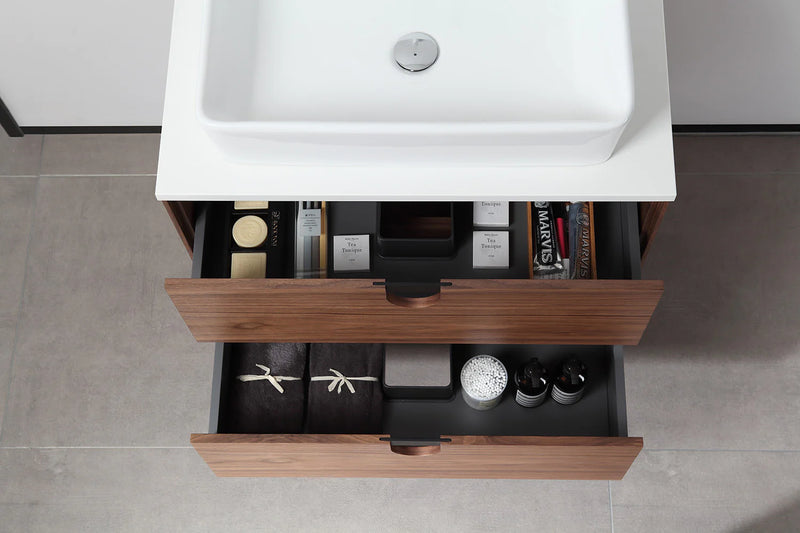Agua Canada ILONA-30-OA08 30’’ Vanity on Legs 2 Drawers Oak