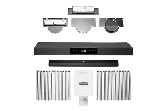 Hauslane Chef 30" UC-PS18BSS-30 Ducted Black Stainless Steel Undercabinet Range Hood