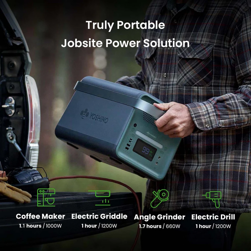 Yoshino B2000 Power Station with 2xSP200 Solar Panel - DTA-K20SP22