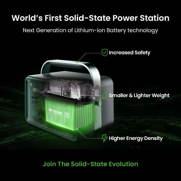 Yoshino B660 Solid-State Portable Power Station - 660W | 602Wh - DTA-B660 SST