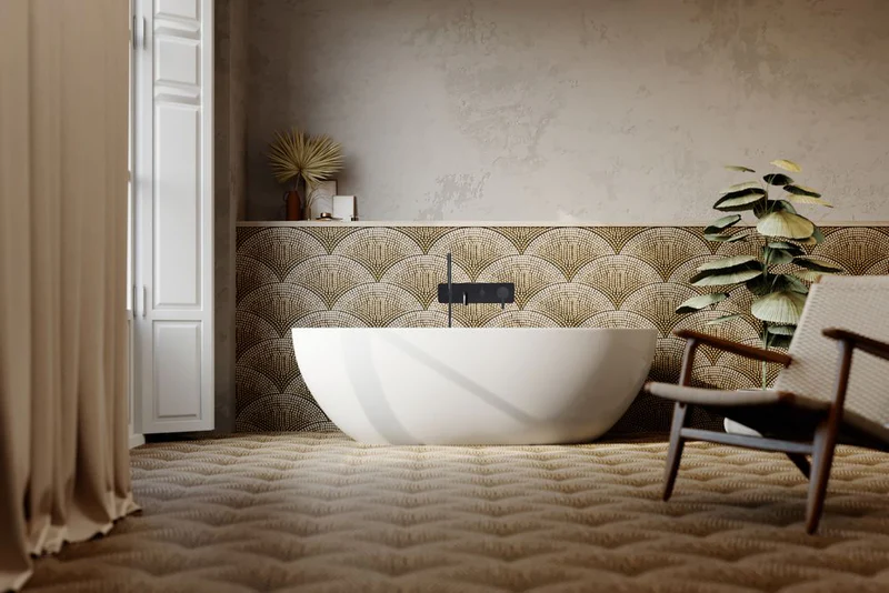 Agua Canada BRADLEY 74'' Glossy White Freestanding Bathtub