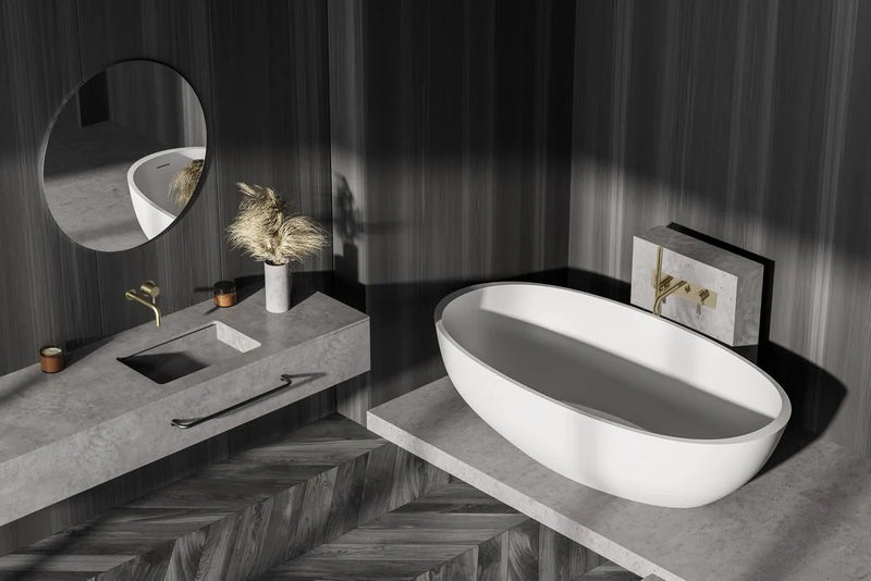 Agua Canada SAHARA Wall Mounted Round Tub Faucet