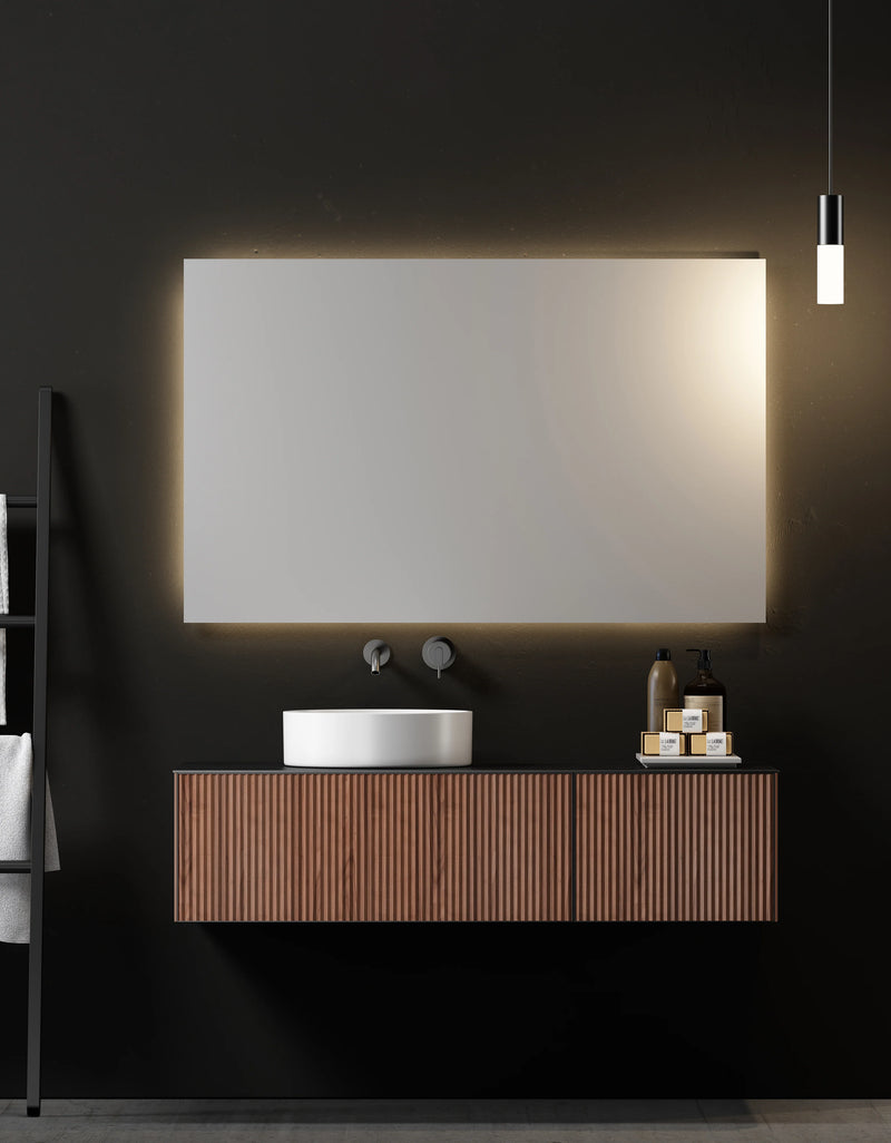 Agua Canada INGRID-48-NV08 48" Suspended Vanity 2 Drawer Wood Slat