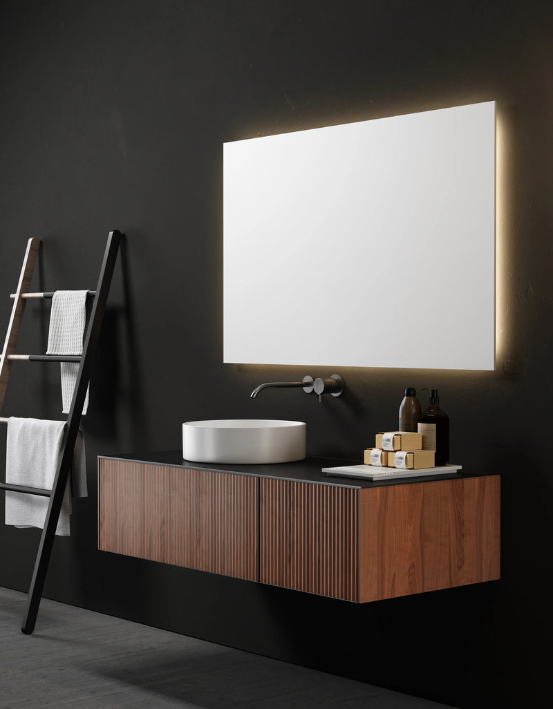 Agua Canada INGRID-48-NV08 48" Suspended Vanity 2 Drawer Wood Slat