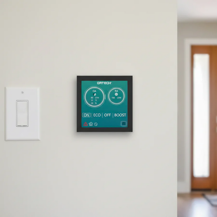 Ortech Wall Mounted, Screen Controller for Energy Recovery Ventilators - ERV-SC-1