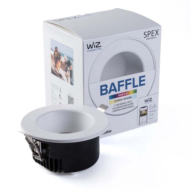 SPEX Lighting 4 inch Baffle Connected by WiZ