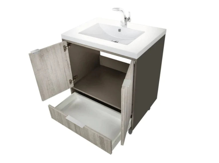 Cutler London 36” Gray Freestanding Vanity LCSHF36