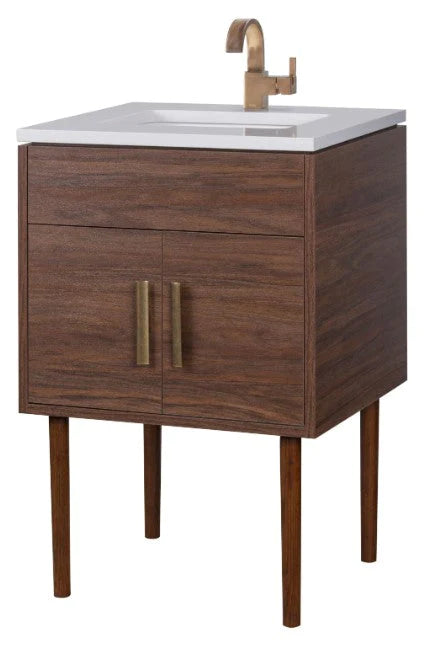 Cutler Kitchen & Bath Garland Collection Chalby Clay 24 inch Freestanding Modern Bathroom Vanity MID-CNT-24