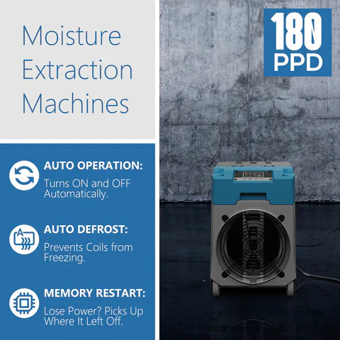 AlorAir LGR 850 180 PPD Commercial Dehumidifier with Pump