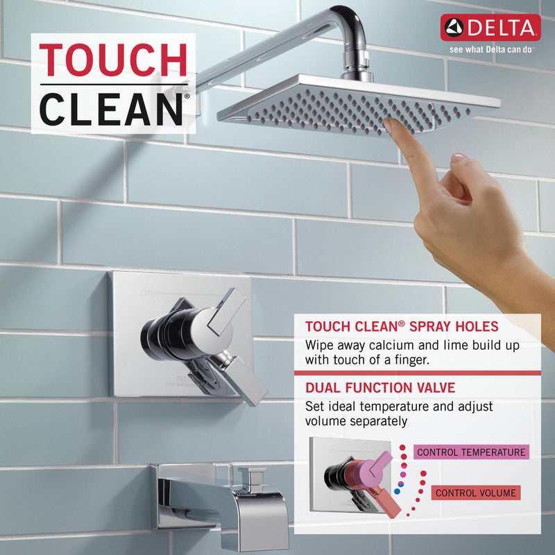 Delta VERO Monitor 17 Series Tub and Shower Trim - Chrome