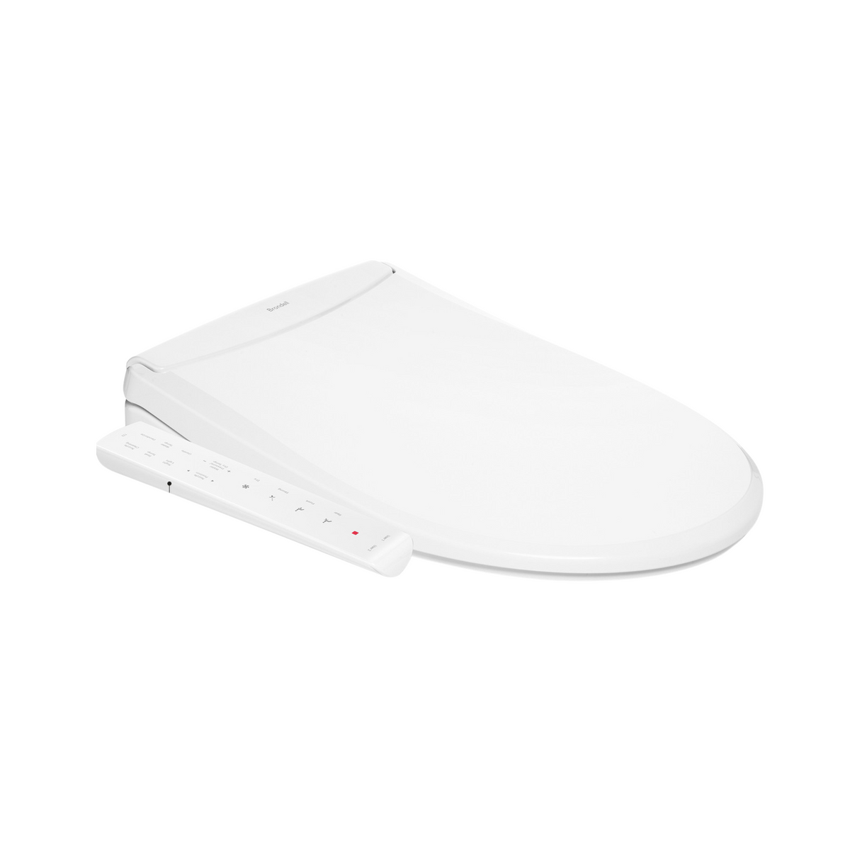 Brondell Swash Thinline T22 Luxury White Toilet Seat with Side Arm Con ...