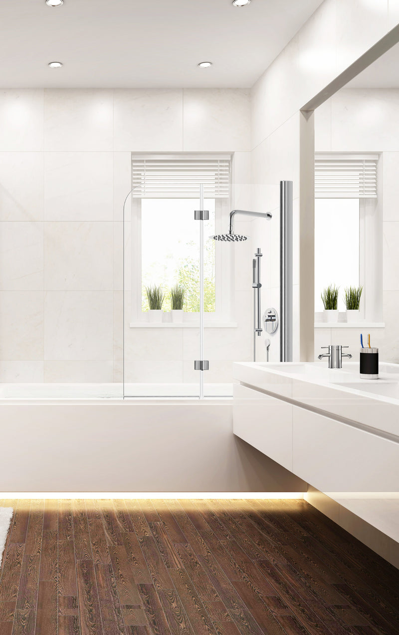 Agua Canada VADO-II Chrome Round Bath Shower Kit