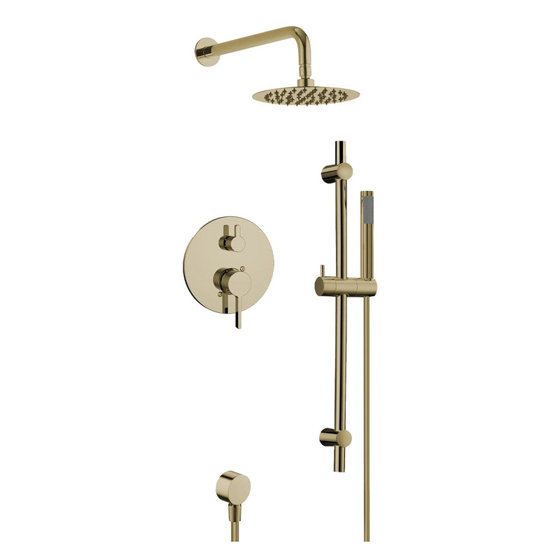 Agua Canada VISSALI Round Rain Shower and Hand Shower Kit