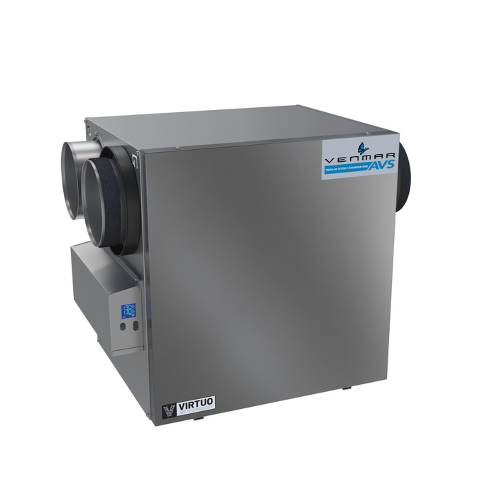 Venmar AVS N Series HRV 150 CFM 75% SRE with Virtuo Air Technology Top Ports - A150H75NT