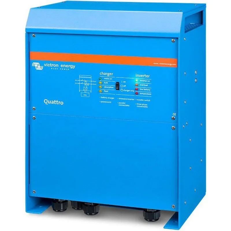 Victron 48V 3000W Quattro Inverter with built-in 35A Charger - QUA483021100
