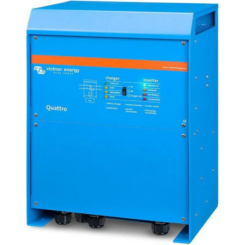 Victron 48V 5000W Quattro Inverter with built-in 70A Charger - QUA485021100