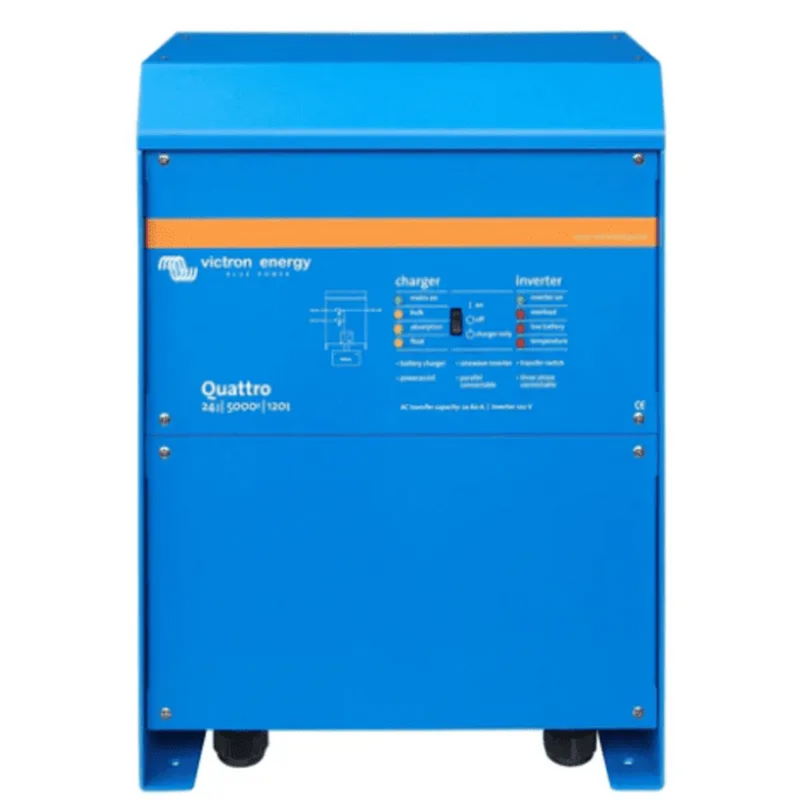 Victron 24V 5000W Quattro Inverter with built-in 120A Charger - QUA245023110