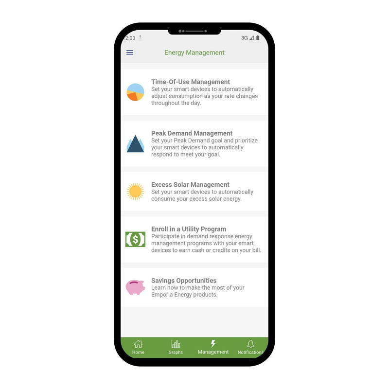 Emporia 3-Phase Vue 3 Energy Management Hub & Monitor