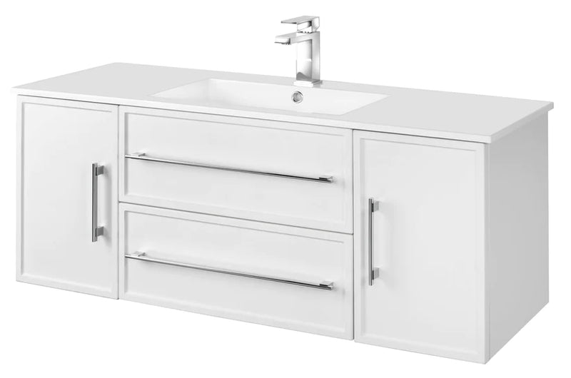 Cutler Milano 48” White Wall Mount Shaker Vanity FV WHITE48MS