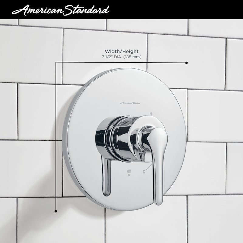 American Standard TU105500.243 - Studio S Valve Only Trim Kit With Double Ceramic Pressure Balance Cartridge With Lever Handle