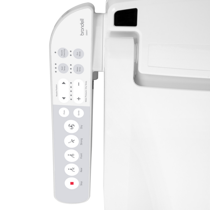 Brondell Swash EM417 Advanced Bidet Toilet Seat with Side Arm Control