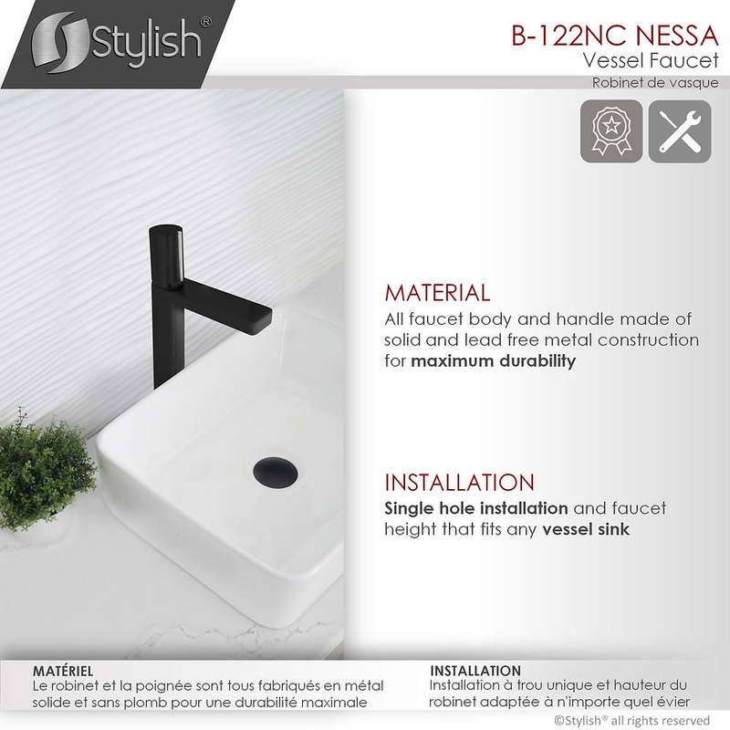 Stylish NESSA Single Handle Bathroom Faucet