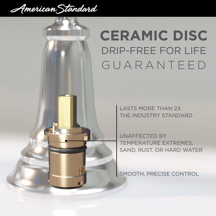 American Standard Serin Valve Only Trim Kit With Double Ceramic Pressure Balance Cartridge With Lever Handle