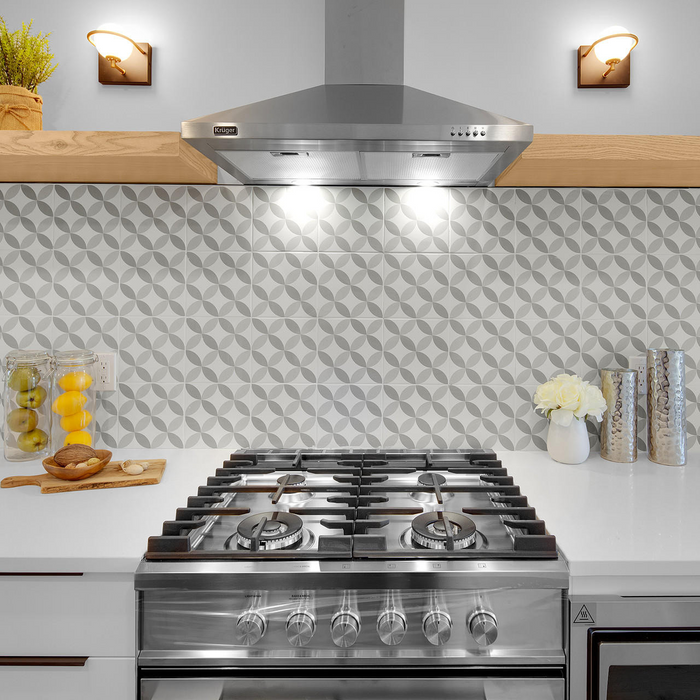 Pearl KRUGER ALTO-A 30" 500CFM Chimney Style Wall Mounted Range Hood - KA300
