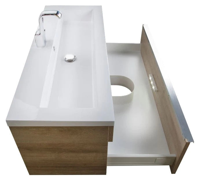 Cutler Trough 42” Organic Wall Mount Vanity FV TR ORGANIC42