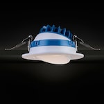 SPEX Lighting 4-Inch Connected by WiZ Smart Wi-Fi Tunable-White Integrated LED White Trim Gimbal Recessed Fixture