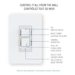 SPEX Lighting 4-Inch Connected by WiZ Smart Wi-Fi Tunable-White Integrated LED White Trim Gimbal Recessed Fixture
