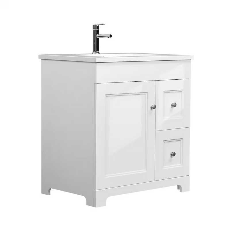 Luxo Marbre Classic Freestanding Vanity with 1 Door and 2 Drawers
