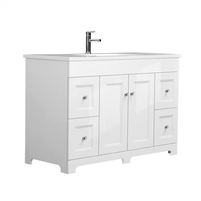 Luxo Marbre Classic Freestanding Vanity with 1 Door and 2 Drawers