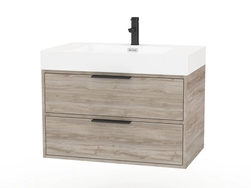 Cutler Savoy 30" Silk Modern Wall Mount Vanity FV SILK30